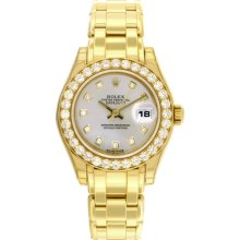 Ladies Rolex Masterpiece/Pearlmaster Watch 80298 Silver Dial