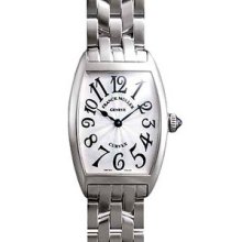 Ladies Small Franck Muller Cintree Curvex White Gold 1752QZ Watch