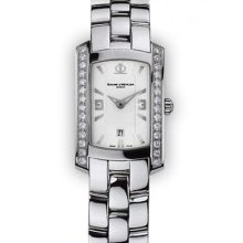 Ladies Stainless Steel Silver Dial Baume & Mercier Hampton Milleis