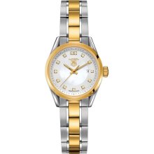 Ladies' TAG Heuer CARRERA Diamond Stainless Steel and Yellow Gold Watch