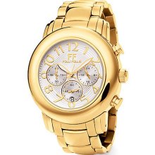 Ladies' Urban Spin Yellow Gold & White Watch