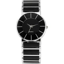 Lady Women Casual Black Dial Bracelet Analog Quartz Sport Wrist Watch Gbh