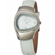 Lambretta Milio Mid Ladies Watch with White Leather Band