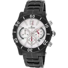 Le Chateau 5438M Sil Men'S 5438M Sil Sport Dinamica Chronograph Black Ion-Plated Watch