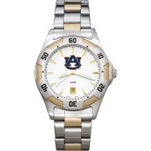 LogoArt College All-Pro Men's Watch Color: Two-Tone, Team: Auburn University