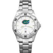 LogoArt College All-Pro Men's Watch Color: Chrome, Team: University of Florida