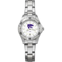 LogoArt College All-Pro Women's Watch Team: Kansas State University, Color: Chrome