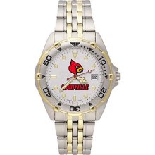 LogoArt NCAA Men's All Star Bracelet Watch with Team Logo Dial NCAA Team: Louisville