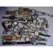 Lot Of 38 Vtg Watches Mens Womens Bulova Timex Milan Terner Dufonte Benrus Relic