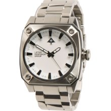 LRG Gauge Silver & White Analog Watch