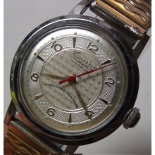 Lucerne Men's Silver 17Jwl Swiss Made Watch w/ Silver Bracelet