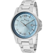 Lucien Piccard Watch 10048-12 Men's Breithorn Light Blue Dial Stainless Steel