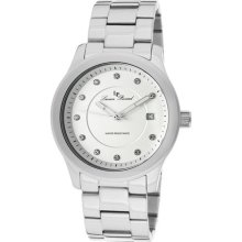 Lucien Piccard Watches Cima White Austrian Crystal White Dial Stainles