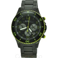 Marc by Marc Jacobs Marine Chronograph Watch/Black Silicone - Black