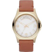 MARC by Marc Jacobs 'Baby Dave' Leather Strap Watch, 40mm