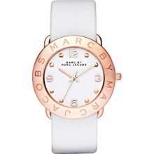 Marc Jacobs Amy Rose Gold Leather Ladies Watch MBM1180