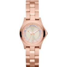 MARC-JACOBS MARC-JACOBS Baby Dave Mini Rose Tone Holographic Dial Watch