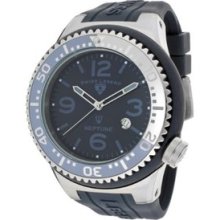 Men's 21818S-B-MG Neptune Navy Blue Dial Navy Blue Silicone