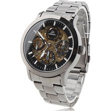 Men's Alloy Analog Mechanical Watch Wrist 9269 (Black)