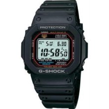 Men's Black Resin G-Shock Digital Dial Multi Band Atomic Tough