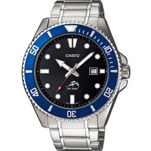 Men's blue casio duro 200 diver's watch mdv106d-1a2v