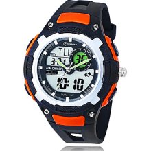 Men's Chronograph PU Analog - Digital Quartz Wrist Watch
