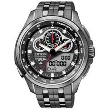 Men's Citizen Eco-Drive Promaster SST Chronograph Alarm Watch with Black Dial (Model: JW0097-54E) citizen