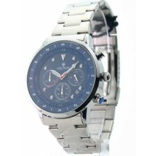 Mens Croton Steel Chrono Date Watch CC311304SSBL