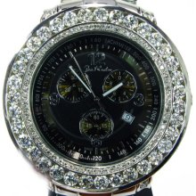 Mens Diamond Round Cut H-I Color Joe Rodeo Gold Bezel Junior 10.25ct