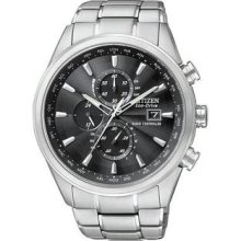Men's Eco-Drive Stainless Steel Case and Bracelet Radio Controlled