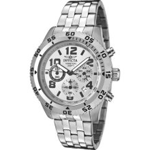 Men's Invicta II Silver Dial Chronograph Stainless Steel