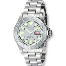 Mens Invicta Pro Automatic Diver Silver Dial Watch