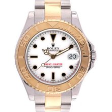Mens/Ladies Rolex Yacht-Master Midsize Watch 168623 White Dial