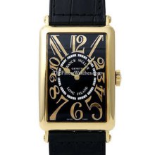 Mens Large Franck Muller Long Island 1200SCREL Yellow Gold Watch