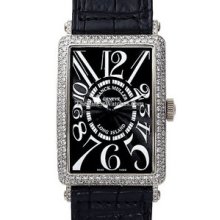 Mens Medium Franck Muller Long Island Steel Diamond 1000SCD Watch