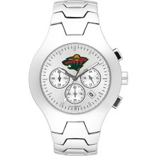 Mens Minnesota Wild Watch - Stainless Steel Hall-Of-Fame