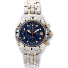 Mens Mountroyal Navy Dial Chrono Watch