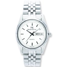 Mens Mountroyal Stainless Steel White Dial Watch