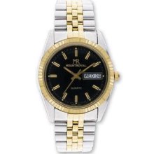 Mens Mountroyal Two-tone Ip-plated Black Dial Watch Xwa2395