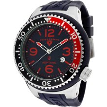 Men's Neptune Navy Blue Dial Navy Blue Silicone ...