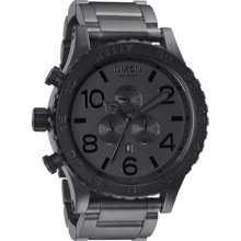 Men's Nixon 51-30 Chrono Matte Black/Matte Grey Watch