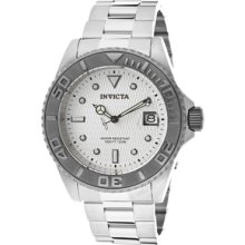 Men's Pro Diver Automatic Metallic White Textured Dial Stainless ...