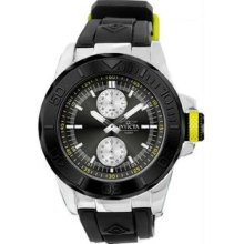 Men's Pro Diver Chronograph Stainless Steel Case Rubber Bracelet