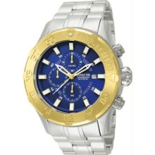 Men's Pro Diver XL Chronograph Stainless Steel Case and Bracelet Blue Tone Dial