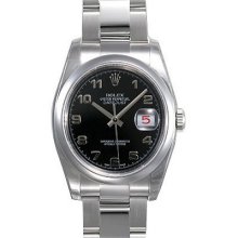 Mens ROLEX Oyster Watch Perpetual Datejust Black