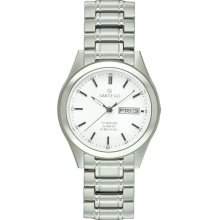 Mens Sartego Snt110 Watch Titanium White Dial Dress -