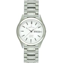 Mens Sartego Snt110 Watch Titanium White Dial Dress -