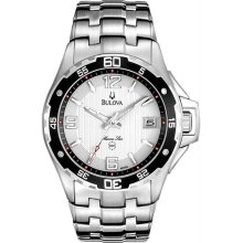 Men's Stainless Steel Case and Bracelet Marine Star Silver Dial