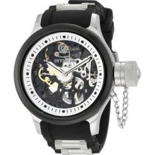 Men's Stainless Steel Case Russian DIver Skeleton Dial Mechanical