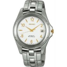 Men's Stainless Steel Kinetic Auto Relay White